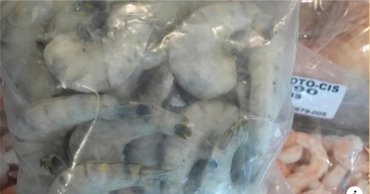 Contaminação radioativa encontrada em camarão congelado nos principais varejistas dos EUA