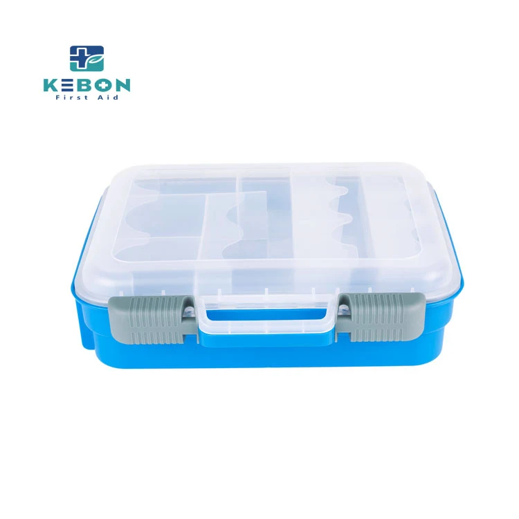 Kit de primeiros socorros de plástico de camada dupla