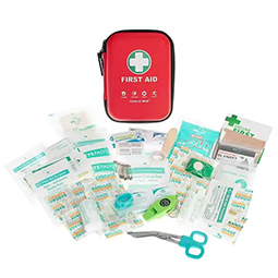 Kit de primeiros socorros compacto à prova d'água EVA com alça de mão mosquetão