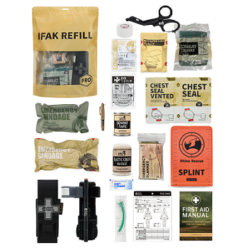 Bolsa IFAK de compartimento único com design independente 