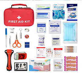 Apresentando o kit compacto de primeiros socorros Home Red – personalizável, confiável e pronto para sua marca