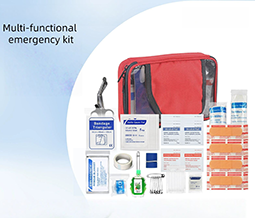 Lança novo kit abrangente de primeiros socorros vermelho – compacto, multicamadas e totalmente equipado para emergências