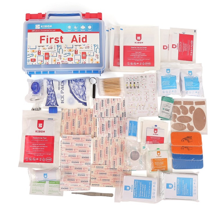 Kit de primeiros socorros montados na parede